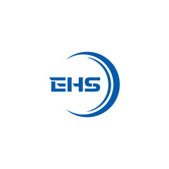 EHS logo. E H S design. WhitE H SHS letter. EHS, E H S letter logo SET design. Initial letter EHS linked circle uppercase monogram logo. E H S letter logo SET vector design. EHS letter logo design	
