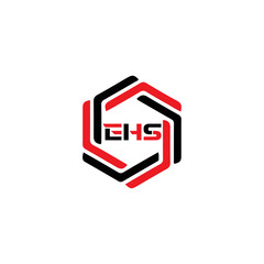 EHS logo. E H S design. WhitE H SHS letter. EHS, E H S letter logo SET design. Initial letter EHS linked circle uppercase monogram logo. E H S letter logo SET vector design. EHS letter logo design	

