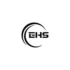 EHS logo. E H S design. WhitE H SHS letter. EHS, E H S letter logo SET design. Initial letter EHS linked circle uppercase monogram logo. E H S letter logo SET vector design. EHS letter logo design	
