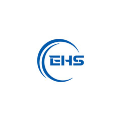EHS logo. E H S design. WhitE H SHS letter. EHS, E H S letter logo SET design. Initial letter EHS linked circle uppercase monogram logo. E H S letter logo SET vector design. EHS letter logo design	

