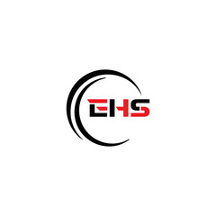 EHS logo. E H S design. WhitE H SHS letter. EHS, E H S letter logo SET design. Initial letter EHS linked circle uppercase monogram logo. E H S letter logo SET vector design. EHS letter logo design	
