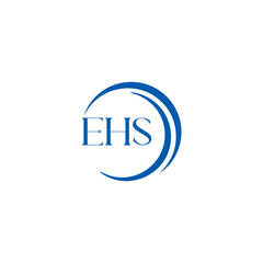 EHS logo. E H S design. WhitE H SHS letter. EHS, E H S letter logo SET design. Initial letter EHS linked circle uppercase monogram logo. E H S letter logo SET vector design. EHS letter logo design	

