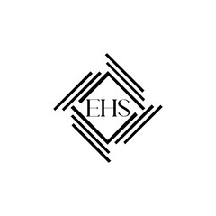 EHS logo. E H S design. WhitE H SHS letter. EHS, E H S letter logo SET design. Initial letter EHS linked circle uppercase monogram logo. E H S letter logo SET vector design. EHS letter logo design	
