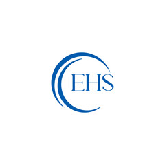 EHS logo. E H S design. WhitE H SHS letter. EHS, E H S letter logo SET design. Initial letter EHS linked circle uppercase monogram logo. E H S letter logo SET vector design. EHS letter logo design	
