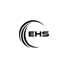 EHS logo. E H S design. WhitE H SHS letter. EHS, E H S letter logo SET design. Initial letter EHS linked circle uppercase monogram logo. E H S letter logo SET vector design. EHS letter logo design	

