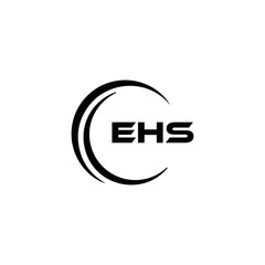 EHS logo. E H S design. WhitE H SHS letter. EHS, E H S letter logo SET design. Initial letter EHS linked circle uppercase monogram logo. E H S letter logo SET vector design. EHS letter logo design	
