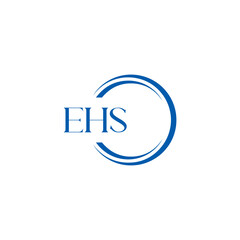 EHS logo. E H S design. WhitE H SHS letter. EHS, E H S letter logo SET design. Initial letter EHS linked circle uppercase monogram logo. E H S letter logo SET vector design. EHS letter logo design	
