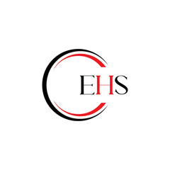 EHS logo. E H S design. WhitE H SHS letter. EHS, E H S letter logo SET design. Initial letter EHS linked circle uppercase monogram logo. E H S letter logo SET vector design. EHS letter logo design	

