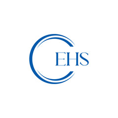 EHS logo. E H S design. WhitE H SHS letter. EHS, E H S letter logo SET design. Initial letter EHS linked circle uppercase monogram logo. E H S letter logo SET vector design. EHS letter logo design	
