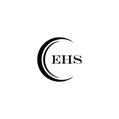 EHS logo. E H S design. WhitE H SHS letter. EHS, E H S letter logo SET design. Initial letter EHS linked circle uppercase monogram logo. E H S letter logo SET vector design. EHS letter logo design	
