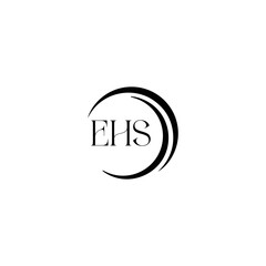 EHS logo. E H S design. WhitE H SHS letter. EHS, E H S letter logo SET design. Initial letter EHS linked circle uppercase monogram logo. E H S letter logo SET vector design. EHS letter logo design	
