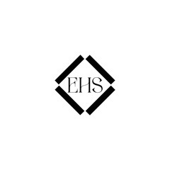 EHS logo. E H S design. WhitE H SHS letter. EHS, E H S letter logo SET design. Initial letter EHS linked circle uppercase monogram logo. E H S letter logo SET vector design. EHS letter logo design	
