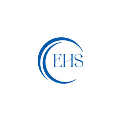 EHS logo. E H S design. WhitE H SHS letter. EHS, E H S letter logo SET design. Initial letter EHS linked circle uppercase monogram logo. E H S letter logo SET vector design. EHS letter logo design	
