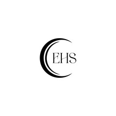EHS logo. E H S design. WhitE H SHS letter. EHS, E H S letter logo SET design. Initial letter EHS linked circle uppercase monogram logo. E H S letter logo SET vector design. EHS letter logo design	
