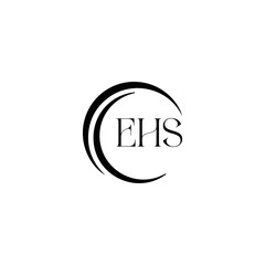 EHS logo. E H S design. WhitE H SHS letter. EHS, E H S letter logo SET design. Initial letter EHS linked circle uppercase monogram logo. E H S letter logo SET vector design. EHS letter logo design	
