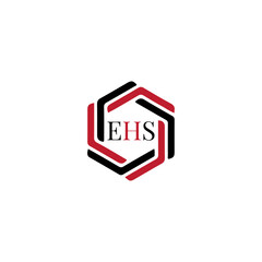 EHS logo. E H S design. WhitE H SHS letter. EHS, E H S letter logo SET design. Initial letter EHS linked circle uppercase monogram logo. E H S letter logo SET vector design. EHS letter logo design	
