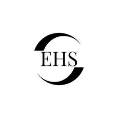 EHS logo. E H S design. WhitE H SHS letter. EHS, E H S letter logo SET design. Initial letter EHS linked circle uppercase monogram logo. E H S letter logo SET vector design. EHS letter logo design	
