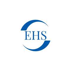 EHS logo. E H S design. WhitE H SHS letter. EHS, E H S letter logo SET design. Initial letter EHS linked circle uppercase monogram logo. E H S letter logo SET vector design. EHS letter logo design	

