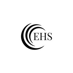 EHS logo. E H S design. WhitE H SHS letter. EHS, E H S letter logo SET design. Initial letter EHS linked circle uppercase monogram logo. E H S letter logo SET vector design. EHS letter logo design	
