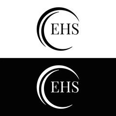 EHS logo. E H S design. WhitE H SHS letter. EHS, E H S letter logo SET design. Initial letter EHS linked circle uppercase monogram logo. E H S letter logo SET vector design. EHS letter logo design	
