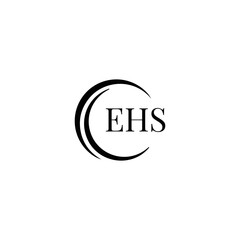 EHS logo. E H S design. WhitE H SHS letter. EHS, E H S letter logo SET design. Initial letter EHS linked circle uppercase monogram logo. E H S letter logo SET vector design. EHS letter logo design	
