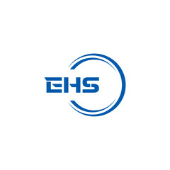EHS logo. E H S design. WhitE H SHS letter. EHS, E H S letter logo SET design. Initial letter EHS linked circle uppercase monogram logo. E H S letter logo SET vector design. EHS letter logo design	
