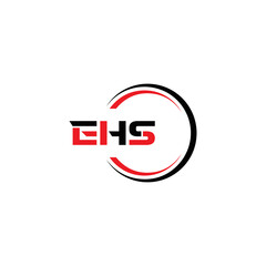 EHS logo. E H S design. WhitE H SHS letter. EHS, E H S letter logo SET design. Initial letter EHS linked circle uppercase monogram logo. E H S letter logo SET vector design. EHS letter logo design	
