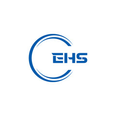 EHS logo. E H S design. WhitE H SHS letter. EHS, E H S letter logo SET design. Initial letter EHS linked circle uppercase monogram logo. E H S letter logo SET vector design. EHS letter logo design	
