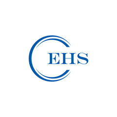 EHS logo. E H S design. WhitE H SHS letter. EHS, E H S letter logo SET design. Initial letter EHS linked circle uppercase monogram logo. E H S letter logo SET vector design. EHS letter logo design	
