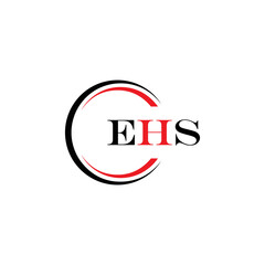 EHS logo. E H S design. WhitE H SHS letter. EHS, E H S letter logo SET design. Initial letter EHS linked circle uppercase monogram logo. E H S letter logo SET vector design. EHS letter logo design	

