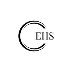 EHS logo. E H S design. WhitE H SHS letter. EHS, E H S letter logo SET design. Initial letter EHS linked circle uppercase monogram logo. E H S letter logo SET vector design. EHS letter logo design	

