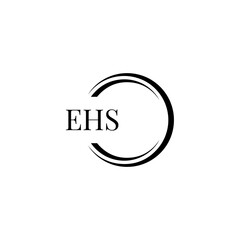 EHS logo. E H S design. WhitE H SHS letter. EHS, E H S letter logo SET design. Initial letter EHS linked circle uppercase monogram logo. E H S letter logo SET vector design. EHS letter logo design	

