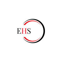 EHS logo. E H S design. WhitE H SHS letter. EHS, E H S letter logo SET design. Initial letter EHS linked circle uppercase monogram logo. E H S letter logo SET vector design. EHS letter logo design	
