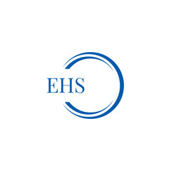 EHS logo. E H S design. WhitE H SHS letter. EHS, E H S letter logo SET design. Initial letter EHS linked circle uppercase monogram logo. E H S letter logo SET vector design. EHS letter logo design	
