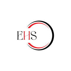EHS logo. E H S design. WhitE H SHS letter. EHS, E H S letter logo SET design. Initial letter EHS linked circle uppercase monogram logo. E H S letter logo SET vector design. EHS letter logo design	
