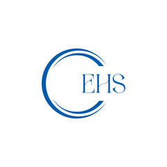 EHS logo. E H S design. WhitE H SHS letter. EHS, E H S letter logo SET design. Initial letter EHS linked circle uppercase monogram logo. E H S letter logo SET vector design. EHS letter logo design	
