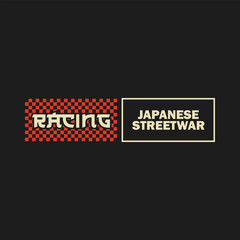 racing team logo design template