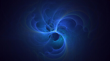 3D manual rendering abstract colorful fractal light background