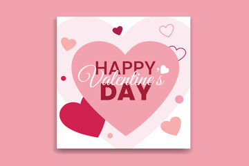 Fototapeta na wymiar Happy Valentines Day Social media post ,banner design