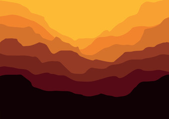 Fototapeta na wymiar abstract mountains for background. Vector illustration in flat style.