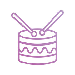 drum icon with white background vector stock illustration