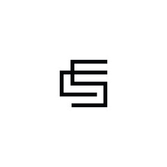 CS Letter Logo, cs logo image vector. Modern and unique letter CS initials logo design. 