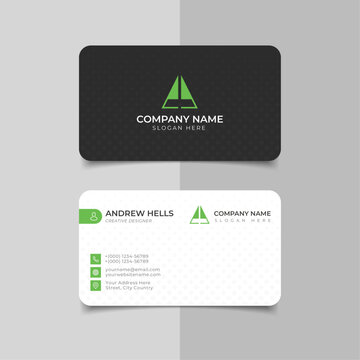 Corporate business card design template	