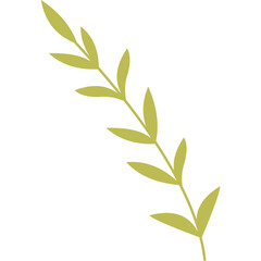 Fototapeta premium Leaves Flat illustration