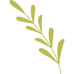 Leaves Flat illustration