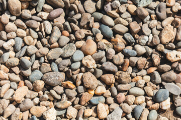 Stone Pebbles as an abstract background. Texture