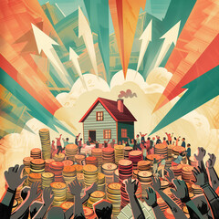 An illustration of the housing shortage - affordable living space is rare