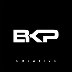 BKP Letter Initial Logo Design Template Vector Illustration