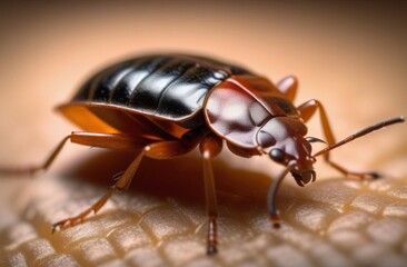 Bedbug close up. Allergy