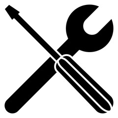 wrench and screwdriver